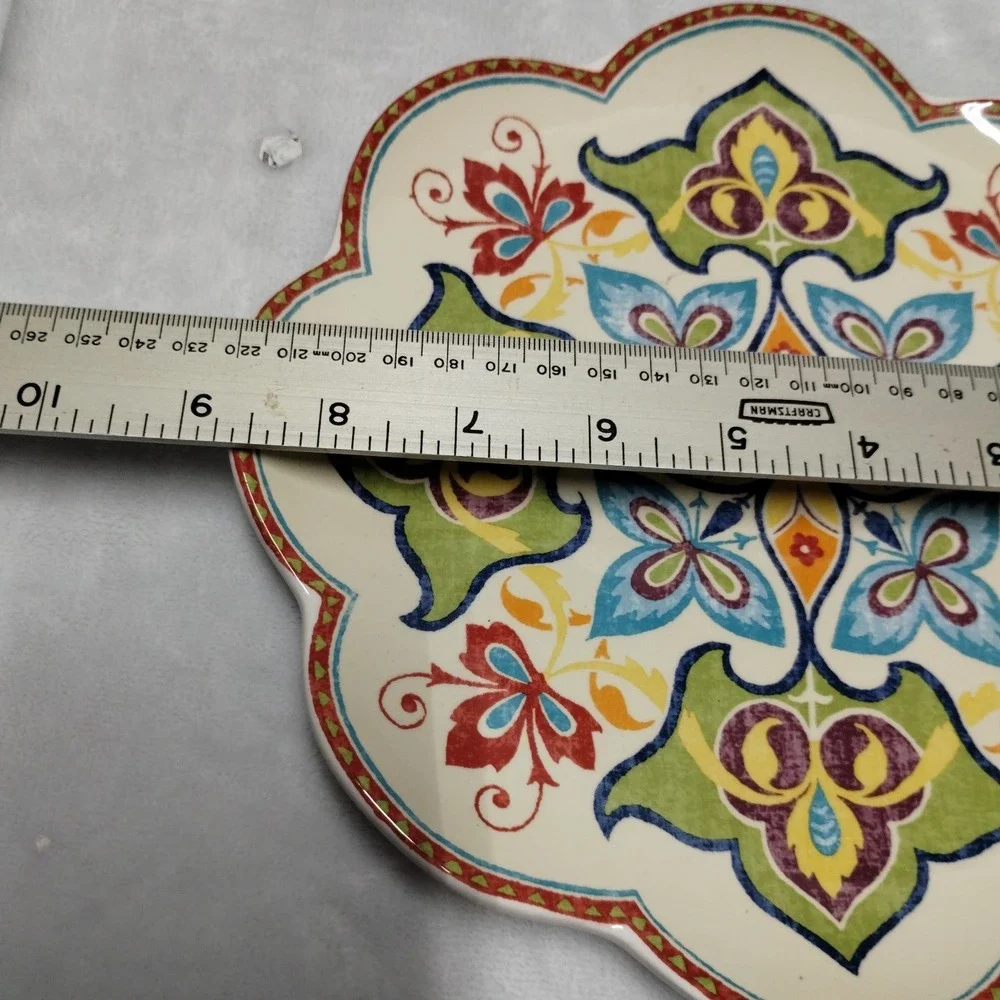 Pier 1 Imports Tapestry Ironstone Scalloped‎ 9.25